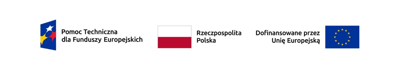 Logo: Pomoc Techniczna dla Funduszy Europejskicj, Flaga Polska