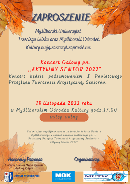 Koncert Aktywny Senior