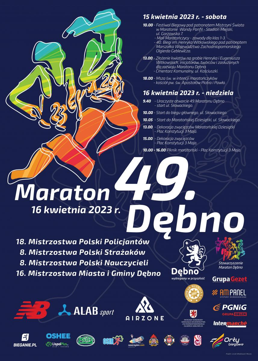 plakat 49 Maratonu Dębno